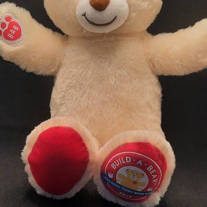 Cream Colored Build A Bear celebrating National Teddy Bear Day= Sept 9th